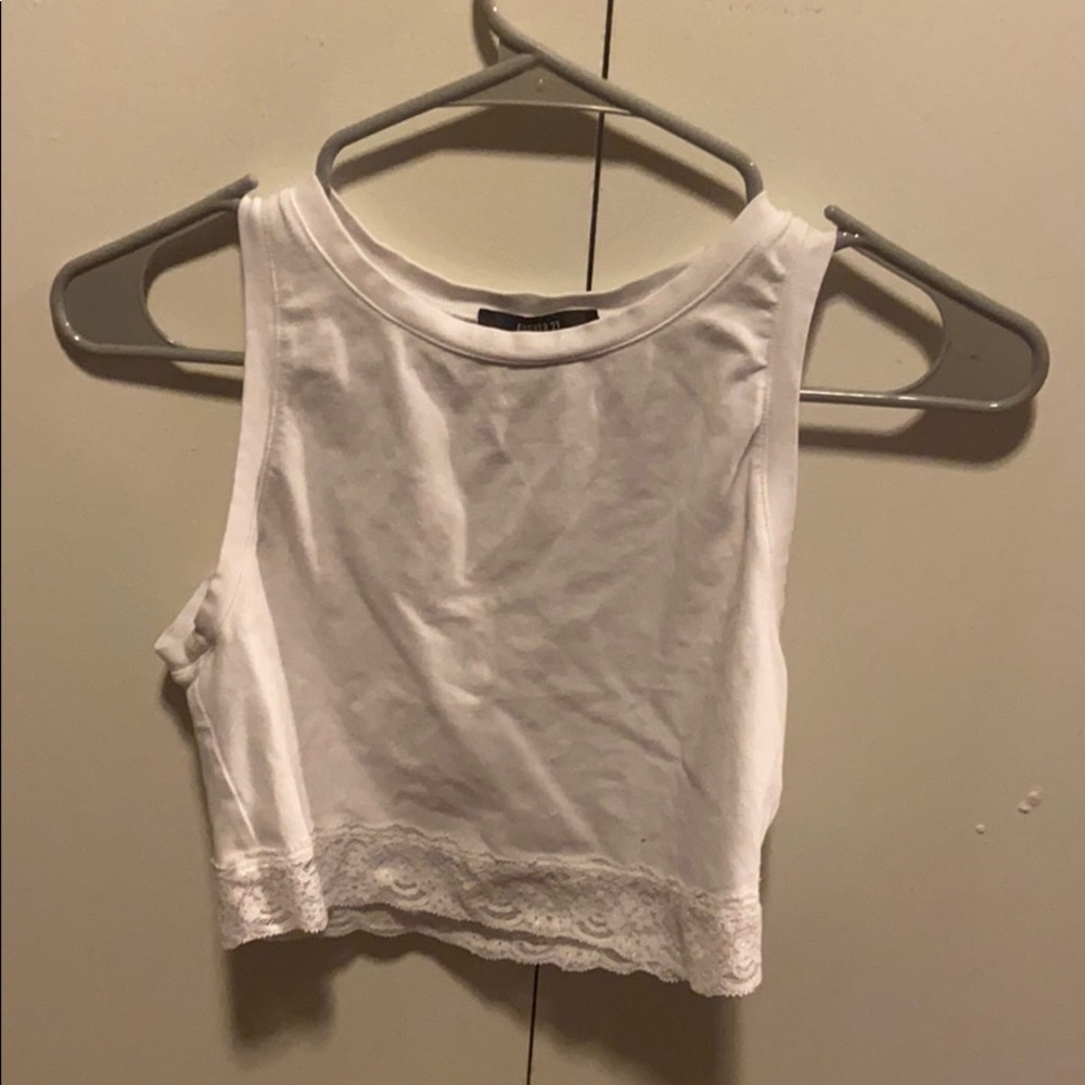 White Crop Top
